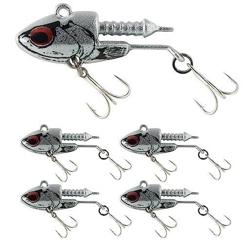 【KOKOルアー】シーバス ルアー ヒラメー ジグヘッド 5個セット 11g 16g 22g 28g シーバス ジグヘッド ワーム ヒラメー バイブレーションジグヘッドのサムネイル