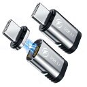 USB-Cマグネット式アダプター (2個セット) 24ピン ストレート 100WのUSB PD充電 USB3.1 10Gbpsのデータ転送 60Hzで4Kの動画 Thunderbolt 3 MacBook Pro/Airやその他Type-Cデバイスに対応