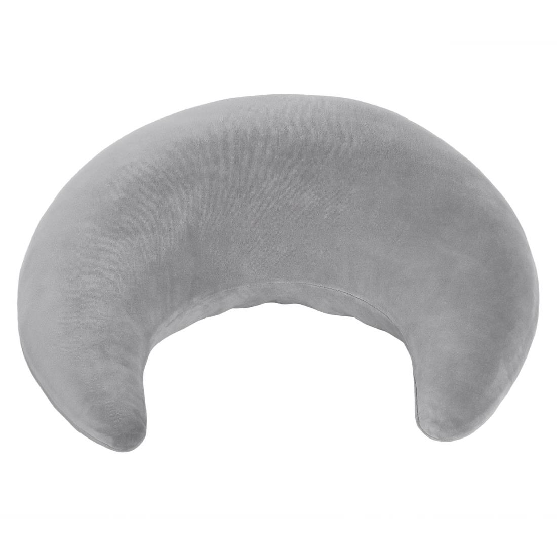 Baibu Home クッション もちもち ふわふわ 三日月型 膝上 肘置き 背もたれ ヘアサロン 読書 ゲーム クッション 授乳 テレビ 鑑賞 アームレスト サポートクッション カバー洗える