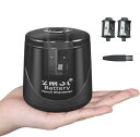 ZMOL 鉛筆削り 電動 乾電池/USB電源供給 電動シャープナー (ブラック)