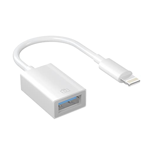 iPhone usb 変換アダプタ【MFi正規認証品】Lightning usbカメラアダプタiPhone 変換アダプタ 双方向 高速伝送 耐摩耗素材 写真/音声ファイル/ビデオ転送iPhone/iPad対応 Lightning usb otg 変換ケーブル 設定不要 ゲーム拡張スロット マウス/キーボード/チューナー/Uディスク