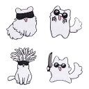 刺繍猫アイロンワッペン接着アップリケ パッチDIY アクセサリー、猫装飾パッチ補修、ジャケット、帽子、バックパック、ジーンズ用のネコ匹かわいいアップリケ パッチ...