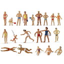 情景コレクション 人間 人形 人物 海水浴の人々 人間フィギュア塗装人 1:87 40本入り ビーチの人々 ビーチコレクション 鉄道模型 建物模型 ジオラマ DIY(P8718)(3)