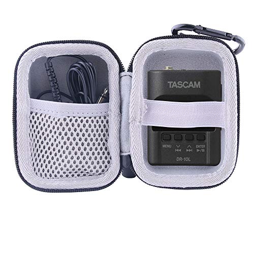 [マラソン期間中ポイント5倍]用の TASCAM (タスカム) DR-10L/DR-10L Pro ピンマイクレコーダー 対応収納ケース-WERJIA