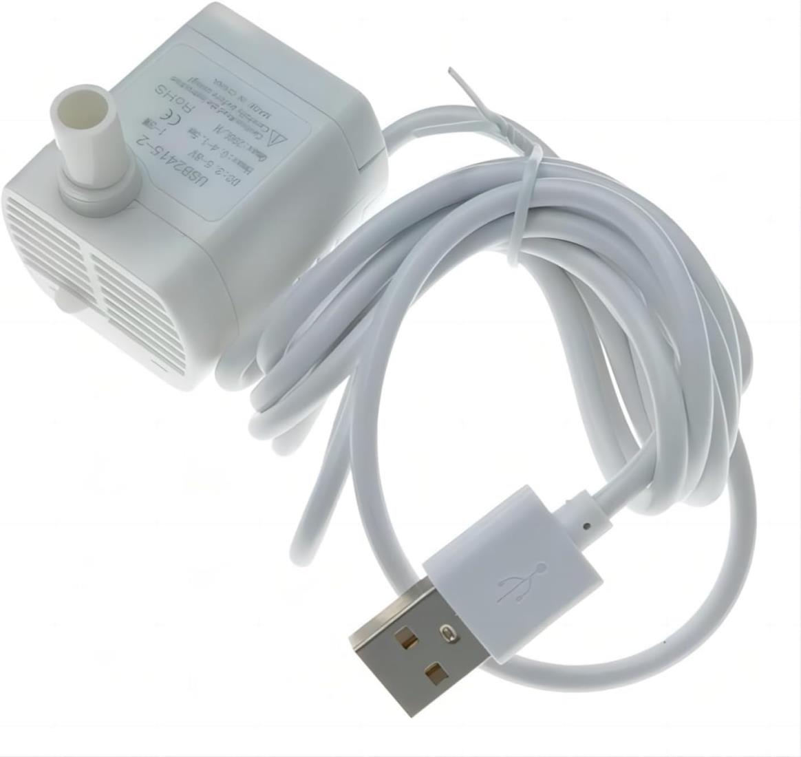 水中ポンプ 小型 水槽用 ミニ 排水ポンプ 池 USB給電 潜水 静音 揚程0.5-1.5M 調整可能 循環ポンプ 給..