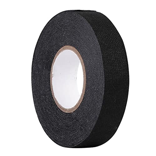 自動車用絶縁テープ 車用耐熱結束テープ 19mm*15m 黒 手で切断 自動車用 ワイヤーハーネステープ ハー..