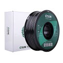 eSUN ABS 3Dプリンターフィラメント ABS 寸法精度+/-0.05mm、1.75mm径 3Dプリンター用 正味量1KG (2.2LBS) スプール造形材料ABS材料 (黒)