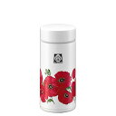 タイガー魔法瓶(TIGER) 真空断熱ボトル 200ml WEB限定 100周年記念モデル 復刻 レトロ柄 ポピー MMP-T020WF