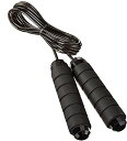 SUPLI 縄跳び ジャンプロープ ワイヤロープ ロープ長2.8m グリップ径3cm ねじれ防止 長さ調節可 ベアリング付き 滑り止めハ ンドルト レーニング ...