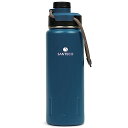 SANTECO 水筒 KTWOシリーズ 710ml スポーツボトル 保温 保冷 真空断熱 魔法瓶 ステンレスボトル ストラップ付き 直飲み 漏れ防止 持ち運び ...