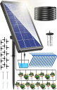 NFESOLAR 自動水やり蓄電 植物 自動 給水器 自動散水タイマー 給水システムタイマー装置 留守 自動水やり ビオトープ ドリップ散水システム盆栽 水やり当番 庭園 花植 木鉢 ガーデニング 15mホース付き ソーラー エアーポンプ 式 植物水やり 日本語取扱説明書付き