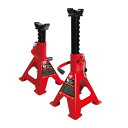 BIG RED ジャッキスタンド 3t 2個セット リジットラック 最低位276mm/最高位420mm 高さ10段階調整可能 スチール製 タイヤ交換 車用 耐荷...