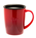グッドプラス (GoodPlus+) 真空断熱ステンレスマグカップ〈エアゼロ〉300ml グラデレッド【保温 保冷】【安心のスライド蓋付】【飲み頃温度キープ】【...