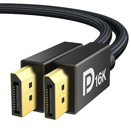 マラソン期間中ポイント5倍 iVANKY 16K Displayport ケーブル 2.1規格【VESA認証ゲーミングDPケーブル 1M】16K@60Hz/8K@60Hz 4K@240Hz/165Hz/144Hz，ディスプレイポート ケーブル 最大80Gbpsハイスピード HDR/DSC / 1.2a / FreeSync＆G-Syncなどに対応 DP 2.1ケーブル