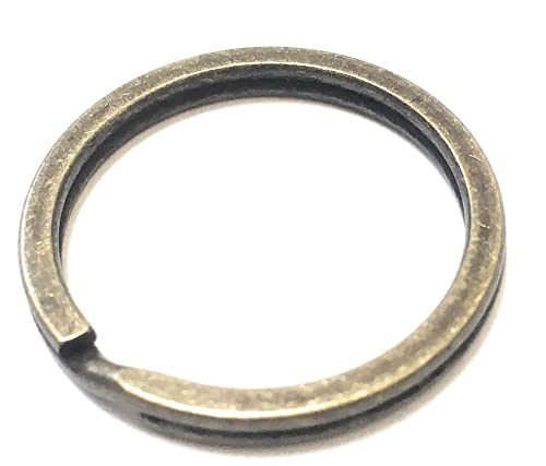 クラフトパーツ屋 キーホルダー リング キーリング パーツ 金具 二重リング 20mm アンティーク 50個