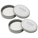 アロマストーン フラン 2個セット FLAN 直径約50mm x 高さ約14mm ホワイト シンプル 丸台形 アロマディフューザー(4)