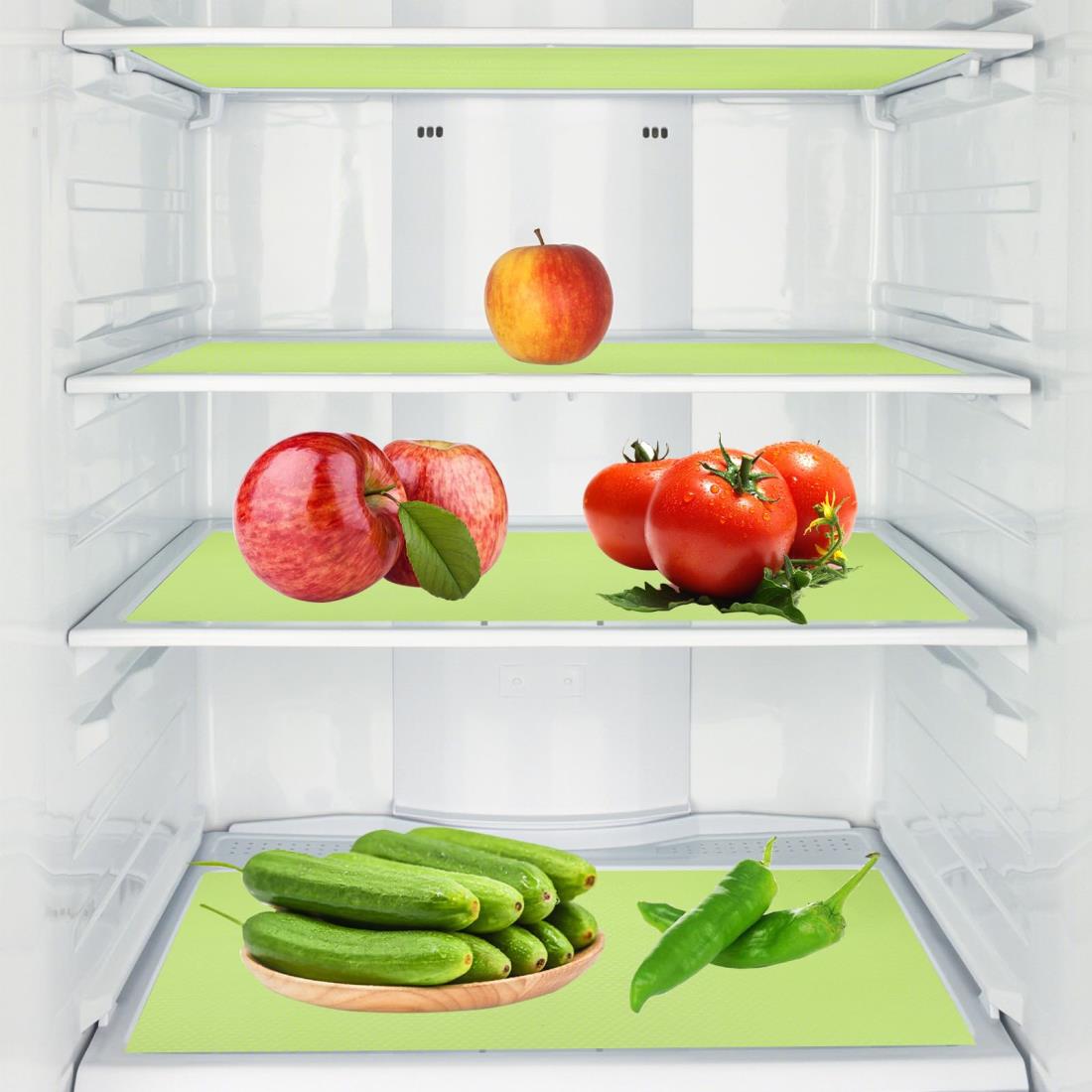 冷蔵庫ライナー洗える冷蔵庫マットキッチンシリコン冷蔵庫パッドランチョンマット5PCS /セット