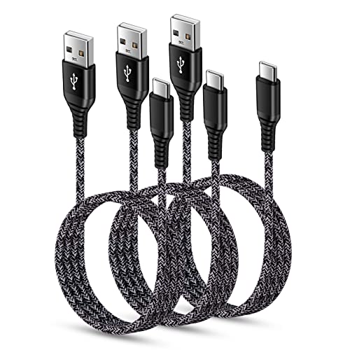 USB Type C ケーブル 【1.83m 3本*3色】 3A急速充電 QC3.0対応 タイプc充電ケーブル 高耐久 ナイロン USB A to USB C ケーブル タイプc 充電ケーブル Xperia 10II XZ XZ2 XZ3, Galaxy A20 A21 S10 S10+ S10e S9 S8 S20 UItra A71, Note 20/10/9/8, Sense 3/4 などのType -C