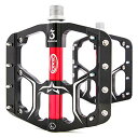 CXWXC 自転車 ペダル フラットペダル トリプルシールドベアリング 9/16インチ アルミ製 滑り止めピン付き ロードバイク/クロスバイク/MTBなど用 左...