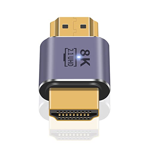 8K HDMI 2.1 変換アダプタ: 最新のHDMI 2.1規格。HDMI 2.1アダプタは48Gbpsに拡大され、超低遅延での映像出力を実現し、音声と映像の高速伝送を実現します。8K HDMIアダプタ: 、伝送速度48Gbps・最大解像度7,680×4,320と、最高の性能を持つ規格です。HDMI 2.1アダプタは8K@60Hzと4K@120Hzの高画質・高音質入力に対応し、3D視覚効果を提供します。HDMI 2.1アダプタ ： eARCと動的HDR対応。 eARCは最高の音声解像度を提供するように設計されたHDMI 2.1の新しい標準機能で、最先端のオーディオフォーマットと最高のオーディオ品質をサポートします。動的HDRは現在のHDR10の拡張規格で、より鮮明な詳細を提供します。対応機種: ：8K UHD TV、HDTV、QLED TV、Moinitor、プロジェクター、プレイステーション、ブルーレイ、ラップトップ、PC、DVD、PS5,PS3、PS4 Pro、Xbox 360、Xbox one S、Apple TV，Samsung TV、Sony TV、Netflix、Dish Hopper、Vizio、Roku,ブルーレイプレーヤーなどに対応 大画面、プラグアンドプレイで究極のHD 8K 体験をお楽しみください。パッケージ： 1 x 8K HDMI 2.1 変換アダプタ。8K HDMI 2.1 変換アダプタ: 最新のHDMI 2.1規格。HDMI 2.1アダプタは48Gbpsに拡大され、超低遅延での映像出力を実現し、音声と映像の高速伝送を実現します。