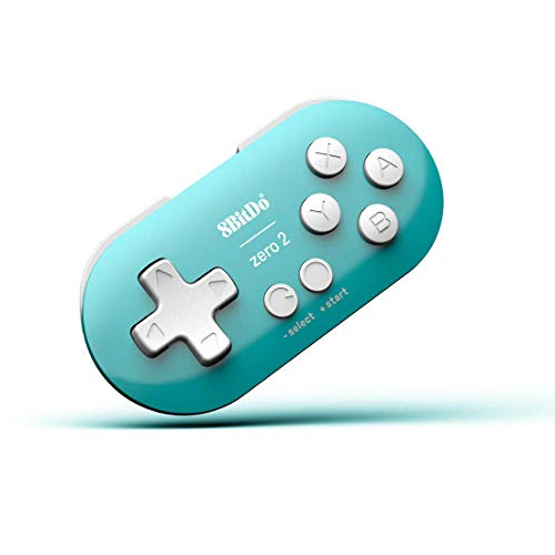 [マラソン期間中ポイント5倍]8bitdo ZERO ゲームパッド コントローラー android／macOS／windows/Nintendo Switch対応 ワイヤレBluetooth 4.0 スマホ タブレット用ゲームコントローラー ハンドルボックス iPad/Android各種ゲーム対応可能 荒野行動（ブルー）