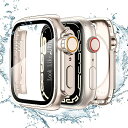 TALENANA for Apple Watchケース 45mm/44mm/41mm/40mm 瞬時にApple Watch Ultraに変身する 防水 series 8/7/SE/6/5/4 液晶保護フィルム+保護ケース+背面ケースの3 in 1デザイン 一体型 全面保護 液晶保護 防傷 耐衝撃 高透過率 (Series 6/SE/5/4、40mm、ローズゴールド)(2)