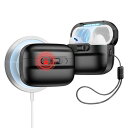 ESR AirPods Pro ケース 第2世代/第1世代(2023/2022/2019)対応 MagSafe対応 マグネット蓋ロック 耐衝撃 ランヤード付き 落下保護カバー 衝撃吸収 Pulseシリーズ ブラック(2)