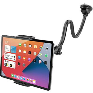 APPS2CAR車載タブレットスタンド タブレットホルダー 【33cm超長いアームなので、自由度高い】 強力真空吸盤 柔軟に曲げ 360度回転 4.7~11インチまでの全機種対応 国内正規品