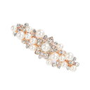 mefeny バレッタ ヘアクリップ ヘアピン パール 真珠 髪留め キラキラ 髪飾り ヘアアクセサリー レディース 結婚式