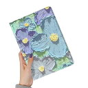 かわいい iPad Mini 6 ケース ペンシル収納 軽量 おしゃれ iPad Mini 第6世代 8.3インチケース レディース 花柄 虹 お洒落 ブック式...