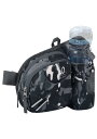 WATERFLY(ウォーターフライ) ウエストバッグ ウェストポーチ アウトドア 水筒ポーチ付き 男女兼用 ランニング ウォーキング ジョギング 登山 散歩 軽量 通気 メンズ レディース (迷彩2)