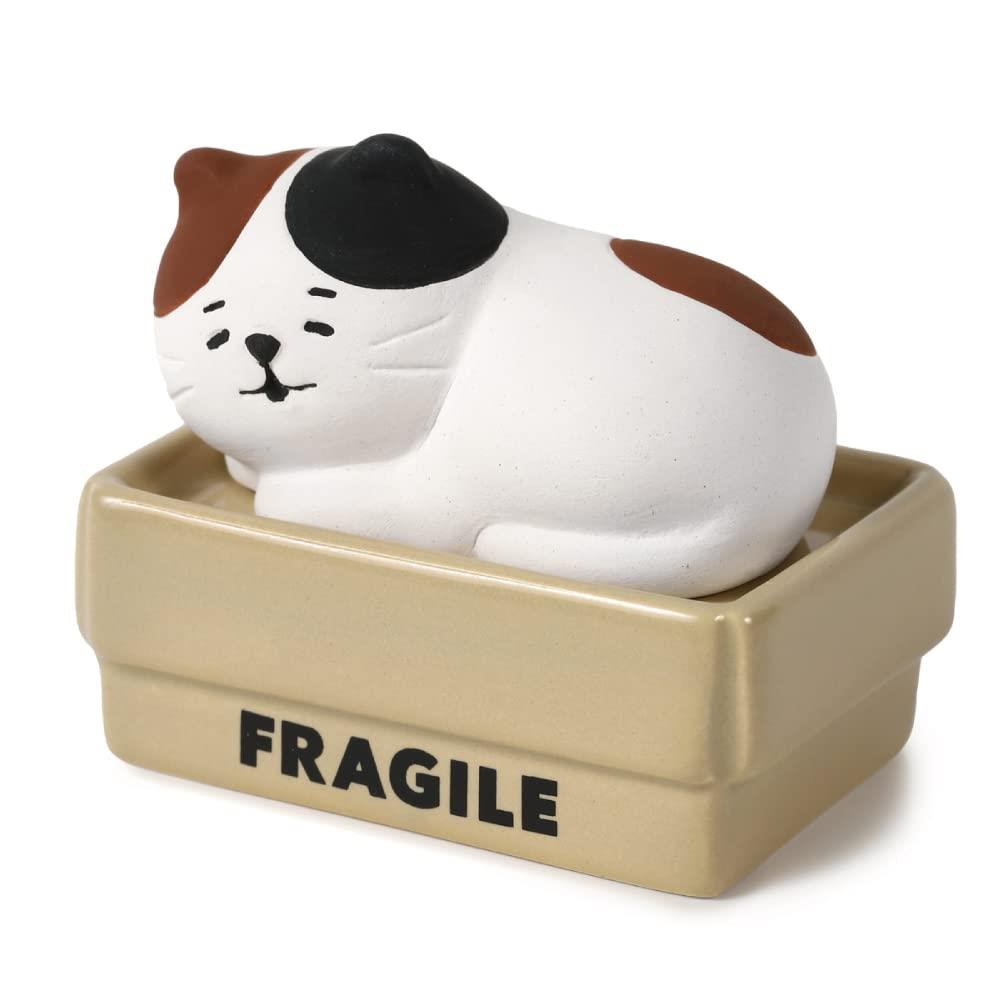 アロマストーン アロマ箱入り猫 陶製 ストーンディフューザー (アロマディッシュ/アロマディフューザー..