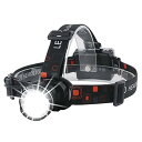 DAI NING ヘッドライト LED 単3電池式 高輝度 1000ルーメン 90度調整可 頭につける 父の日プレゼント ギフト ヘッドランプ 3つモード 防水...