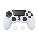 ZOMTOP PS4コントローラー用シリコンカバー スキン ケース 保護カバー 耐衝撃 (白)