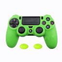 ZOMTOP PS4コントローラー用シリコンカバー スキン ケース 保護カバー 耐衝撃(緑)