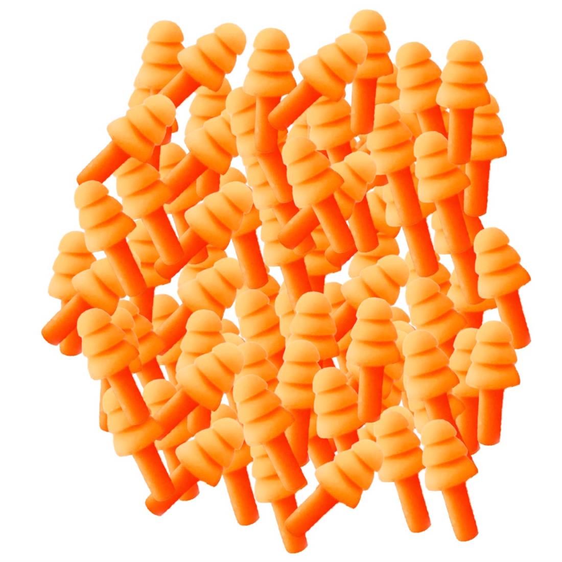 [FFMarket] 耳栓 大量セット 50ペア100個 シリコン フリンジ 騒音 安眠 楽器 パチンコ 射撃 医療 検査..