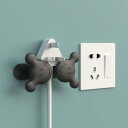 Fuoxmicg 5PCS 携帯用ケーブルの巻上げ機、携帯電話のイヤホーン ケーブルのデータ ケーブル、炊飯器、フーバー、扇風機および他の家庭電化製品の柔らかいケーブルのプラグの巻上げブラケットを巻くために使用される 3M の付着力ケーブル管理充満ケーブルの貯蔵 (ブラック)
