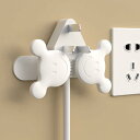 Fuoxmicg 5PCS 携帯用ケーブルの巻上げ機、携帯電話のイヤホーン ケーブルのデータ ケーブル、炊飯器、フーバー、扇風機および他の家庭電化製品の柔らかいケーブルのプラグの巻上げブラケットを巻くために使用される 3M の付着力ケーブル管理充満ケーブルの貯蔵 (ホワイト)