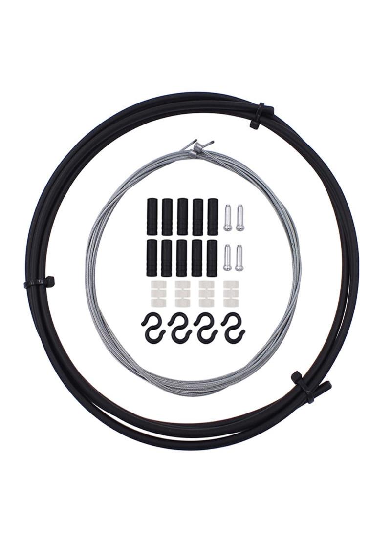 harukita シフトケーブルセット 自転車 シフトワイヤー 自転車交換用 自転車パーツ セット 汎用性 マウンテンバイク ロードバイク 折りたたみ式の車 耐久性 （ブラック）