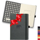 Dingbats - 野生動物 ドット入り罫線中型ノート, 灰色のゾウ, A5 - ハードカバーノート - PUレザー - 穴あき, クリーム色100gsmインク耐性紙