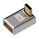 Duttek L字USB C USB A 変換アダプタは、120W 10Gbps USB-Cオス USBメス 変換アダプタ, 亜鉛合金製の両面USB AからUSB Cアダプターで、高速データ転送と高速充電を提供します。これは、ラップトップ、充電器、パワーバンクなどに使用することができます。