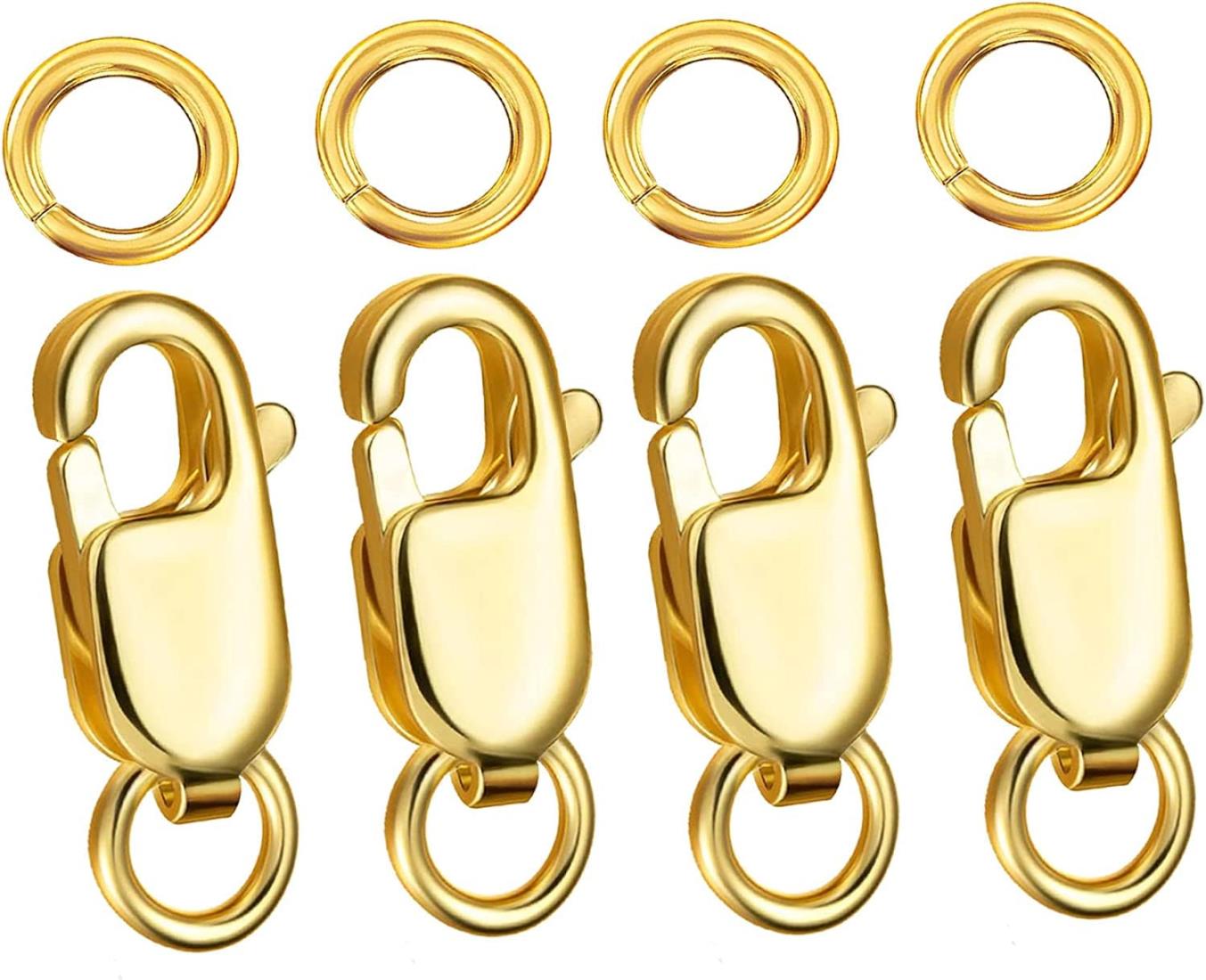 【サージカル ステンレス鋼制】カニカン 11mm 10個 丸カン 4.3mm 約20個入 セット メ ...