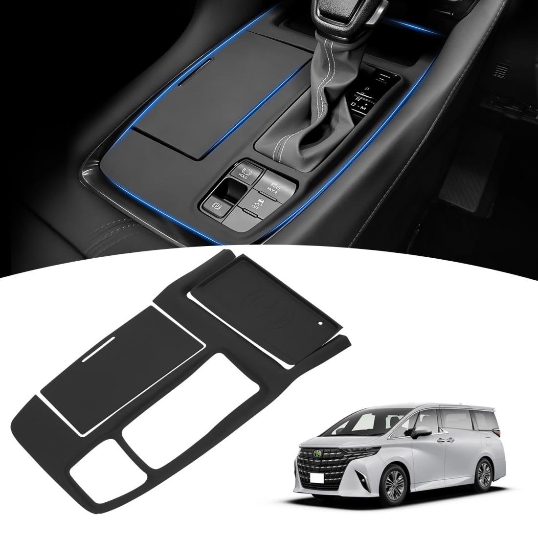 Mozan トヨタ 新型 アルファード 40系 シフトパネル ラバーマット Zグレード ガソリン Zハイブリッド車..