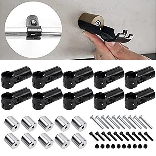 Jeyaic φ28イレクターパイプ用の車用ルーフキャリアバー用スペーシアパイプイレクターパイプアタッチメント。アルミ製アタッチメントで取り付け可能。アルミアタッチメントDIY製作で、車中泊、キャンプ、釣り、レジャーを快適に。NVANハイゼットカーゴなどに対応し、NSJ-1*1