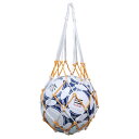 収納 サッカー/バレーボール/バスケットボール用 簡易ボールバッグ 網袋 持ち運び 保管用 (黄白)