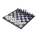 KOKOSUN チェスセット 国際チェス マグネット式 折りたたみチェスボード 黒と白の駒 収納便利 (32×32cm)