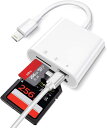 iPhone SDカードリーダー 3in1【2024 MFi認証品、2...(2)