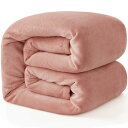 Hansleep 毛布 セミダブル 冬用 ブランケット もうふ 160x200cm グレーピンク マイクロファイバー 柔らかく肌触り フランネル 洗える 軽量 静電防止 四季適用 (160x200,グレーピンク)(3)