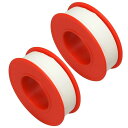 テフロンテープ PTFE 耐ガソリン 耐オイル 耐熱 -190度+450度 ねじ山 隙間埋め 粘着テープ 1.3cm×15m (2個)