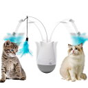 DOEL電動猫おもちゃ 充電式室内自動ペット猫知能玩具 猫羽おもちゃ 人気ねこ知育玩具 猫のプレゼント 猫を鍛える玩具 バッテリ駆動 寂しさ解消 ストレス解消 ...
